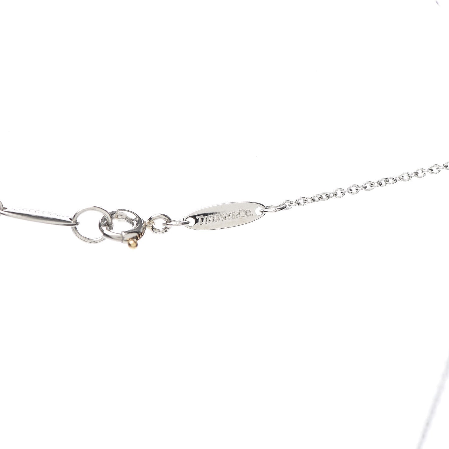 Platinum Diamond 16mm Elsa Peretti Open Heart Pave Pendant Necklace