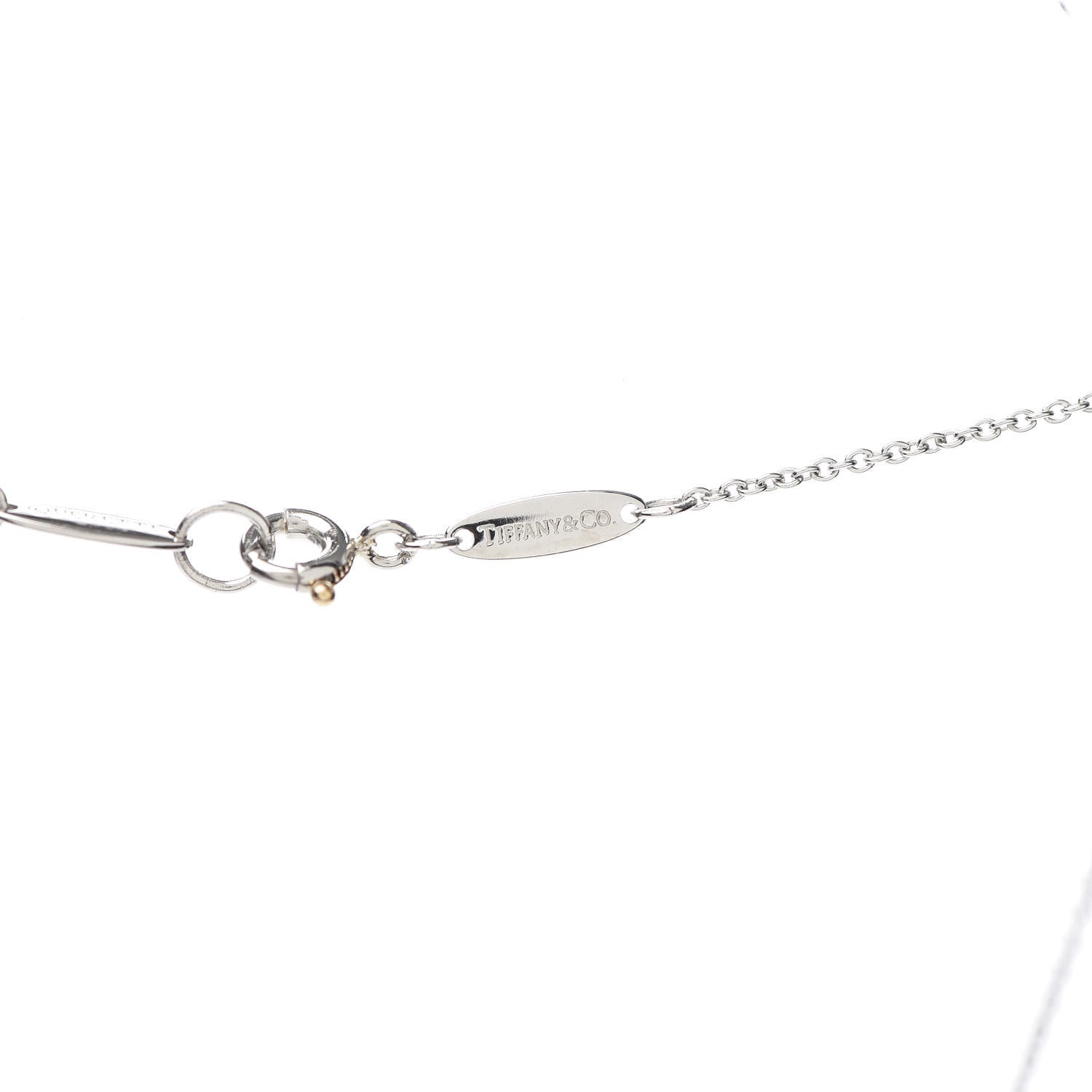 Tiffany Platinum Diamond 16mm Elsa Peretti Open Heart Pave Pendant Necklace 4 of 5