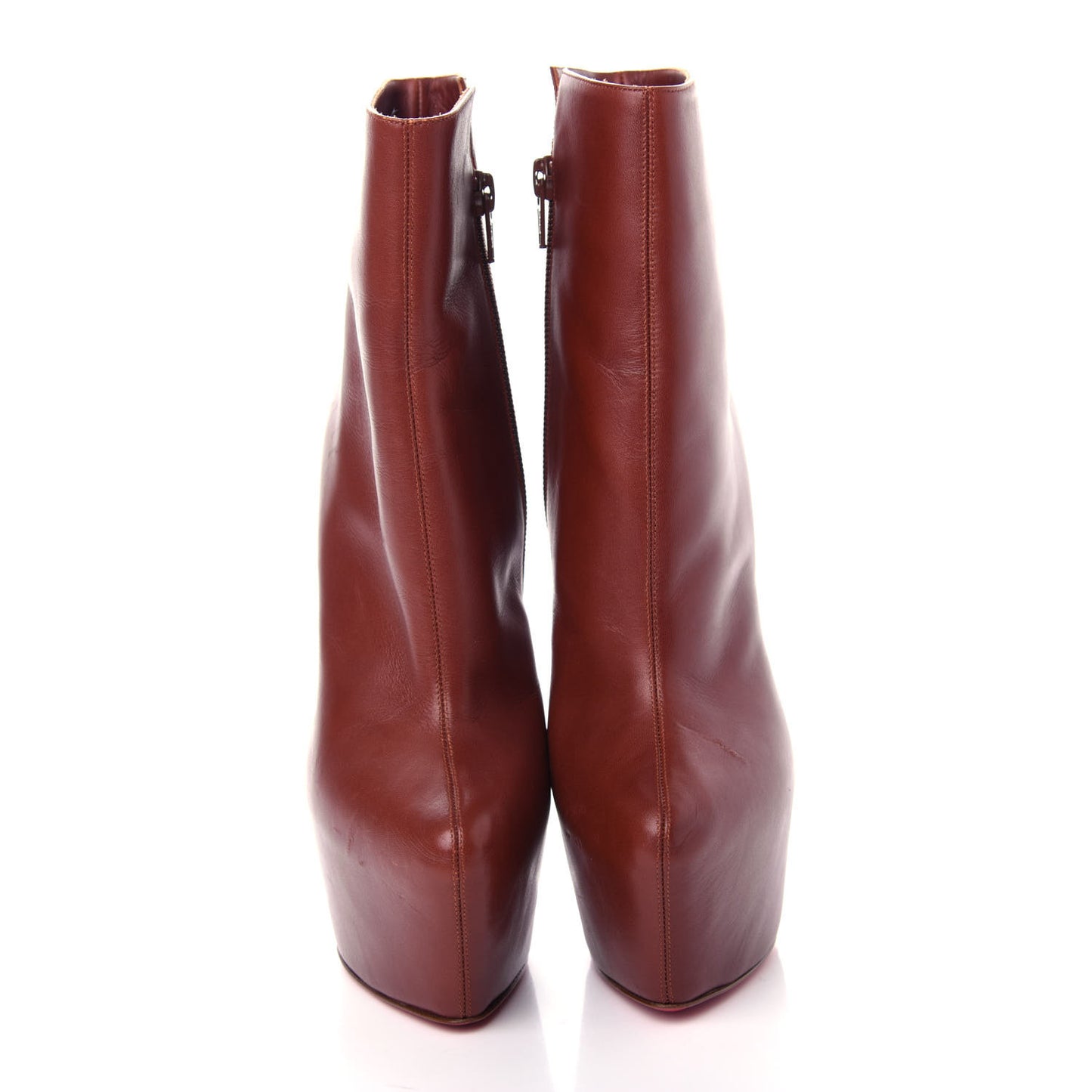 Calfskin Daf Booty 160 Ankle Boots 36 Brown