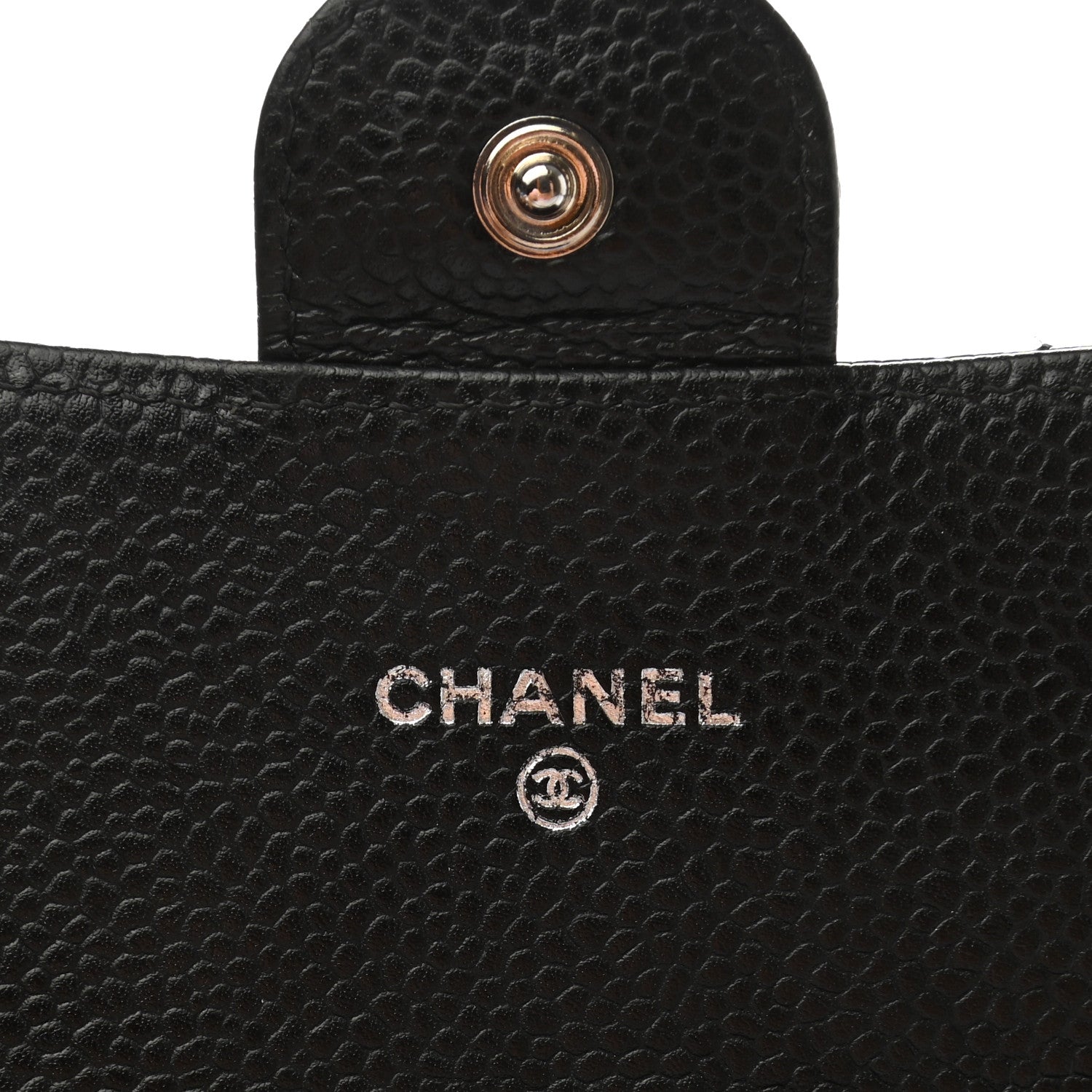 Chanel Caviar Quilted Large Gusset Flap Wallet Black 6 of 9