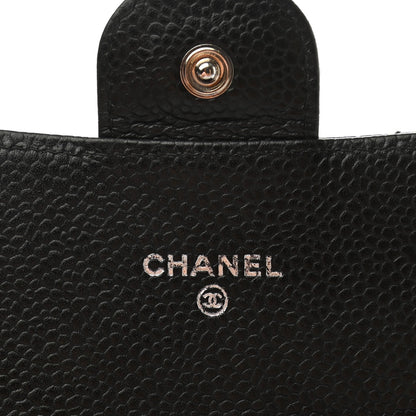 Chanel Caviar Quilted Large Gusset Flap Wallet Black 6 of 9