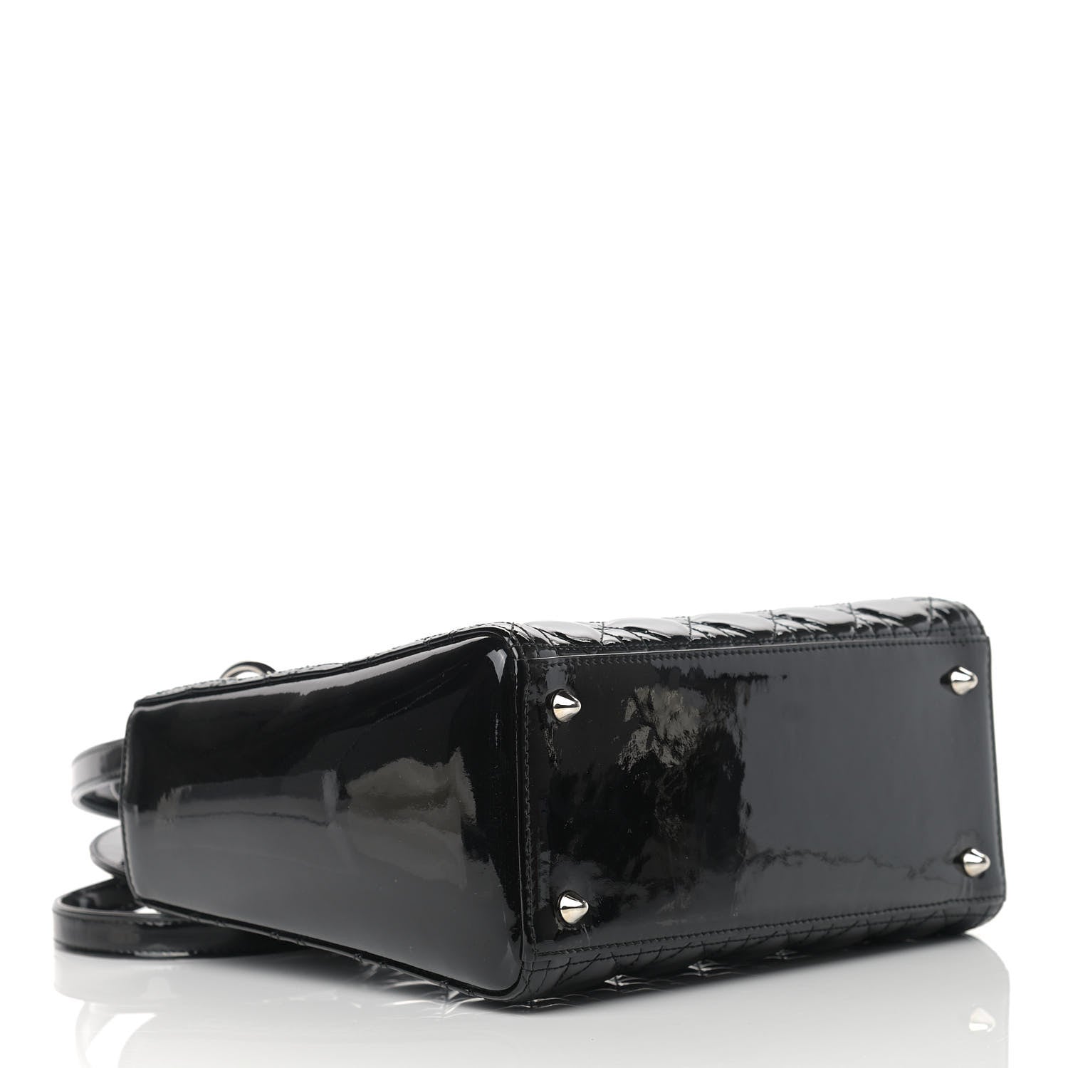 Christian Dior Patent Cannage Medium Lady Dior Black 4 of 9