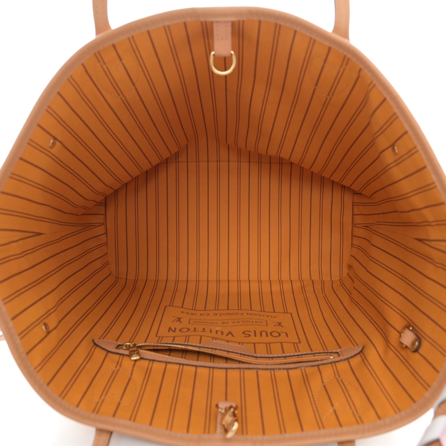 Damier Azur Braided Neverfull MM Orange