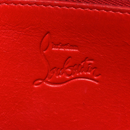 Christian Louboutin Calfskin Panettone Spiked Zip Around Wallet Black 6 of 12