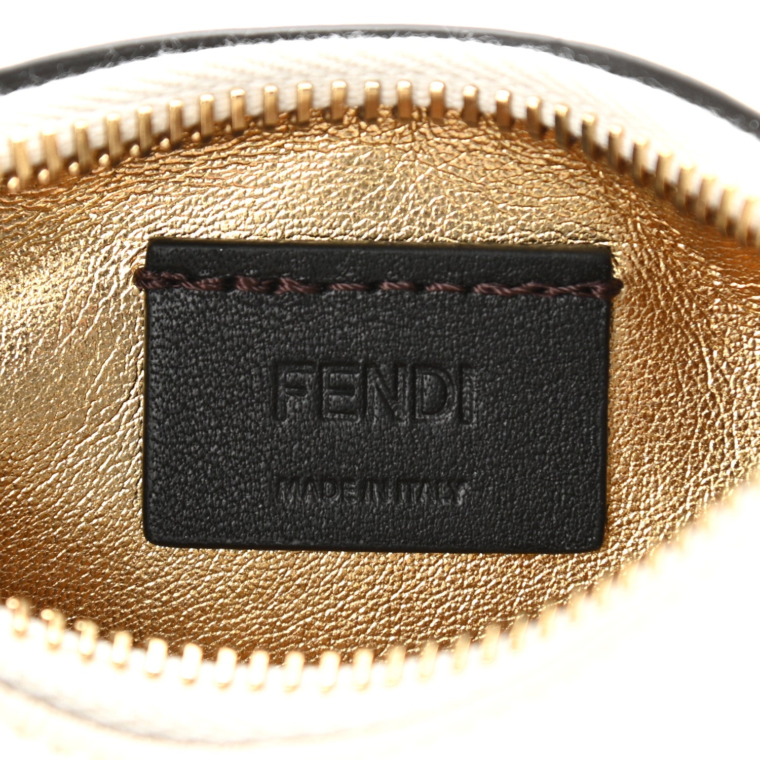 Fendi Vitello Grace Matte Nano Fendigraphy Hobo Charm White Ice 5 of 9
