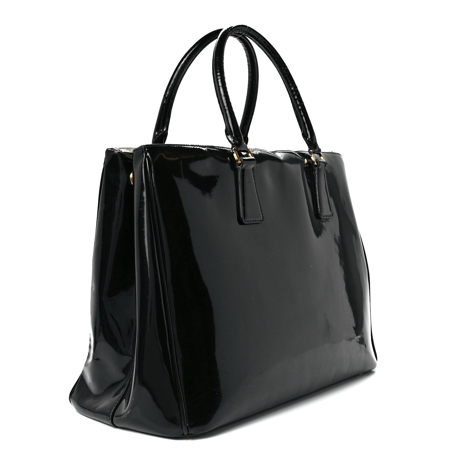 Prada Spazzolato Large Galleria Double Zip Tote Black 3 of 12