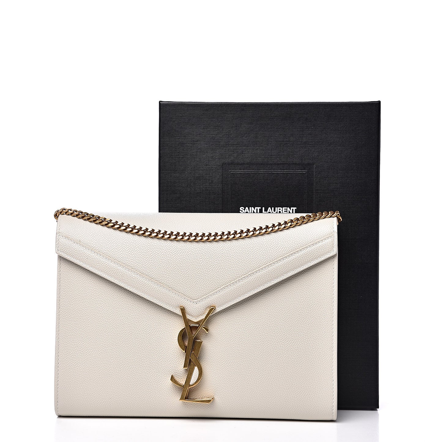 Grain De Poudre Monogram Cassandra Chain Wallet Crema Soft Rouge Legion