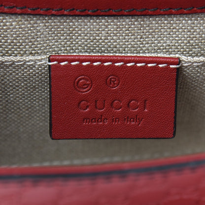 Gucci Soft Microguccissima Mini Emily Chain Shoulder Bag Rosso 6 of 10