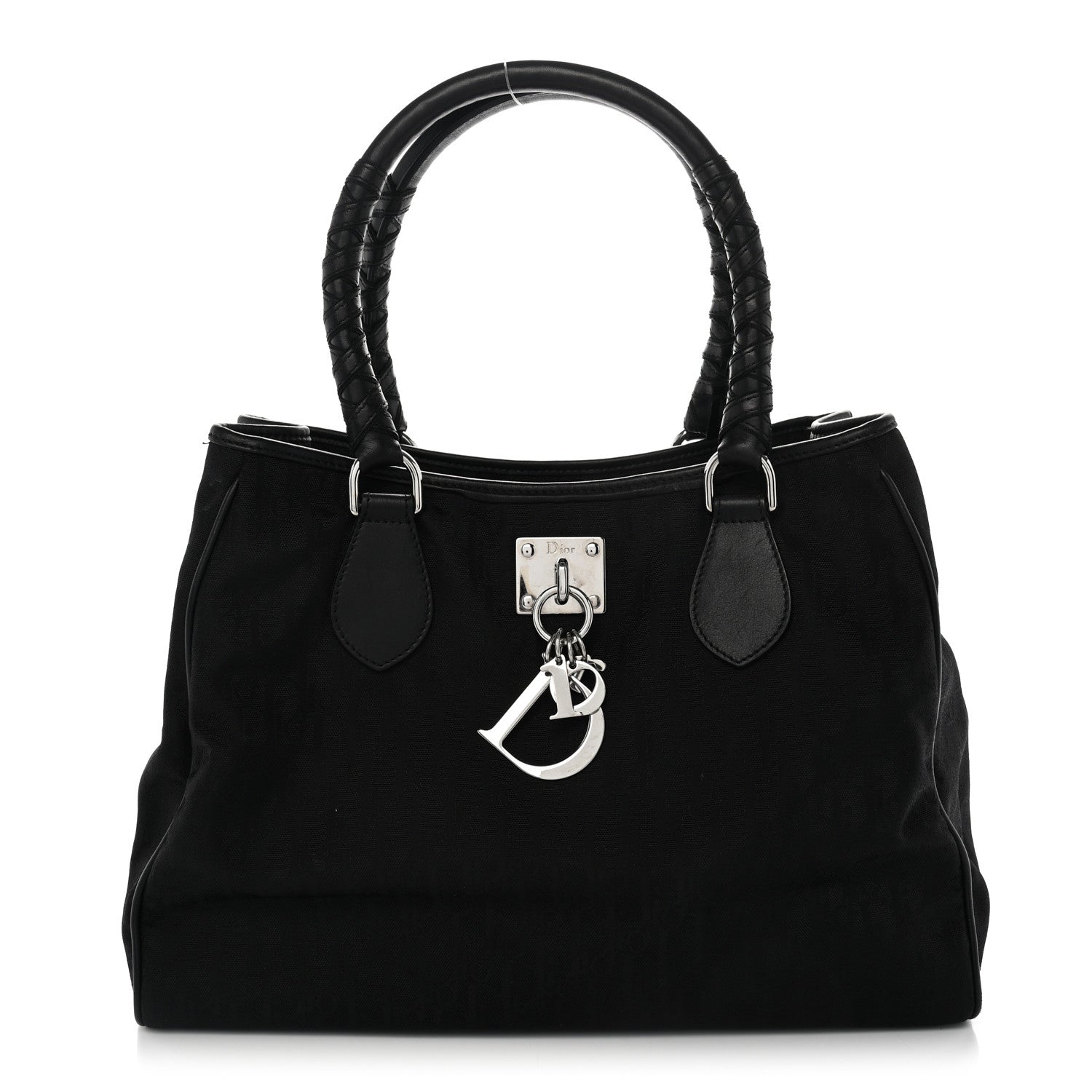 Christian Dior Nylon Monogram Small Lovely Tote Black 1 of 13