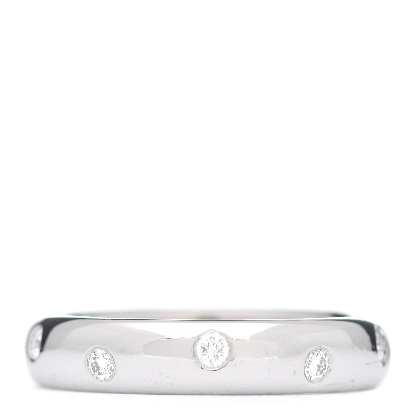 Platinum Diamond 4mm Etoile Band Ring 50 5.5