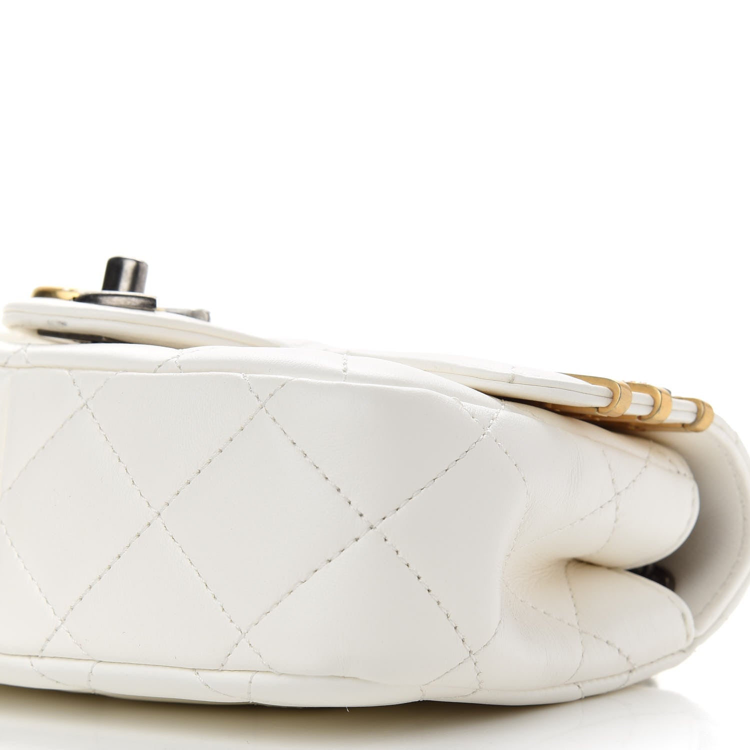 Chanel Lambskin Quilted Mini Coco Clips Flap White 9 of 10