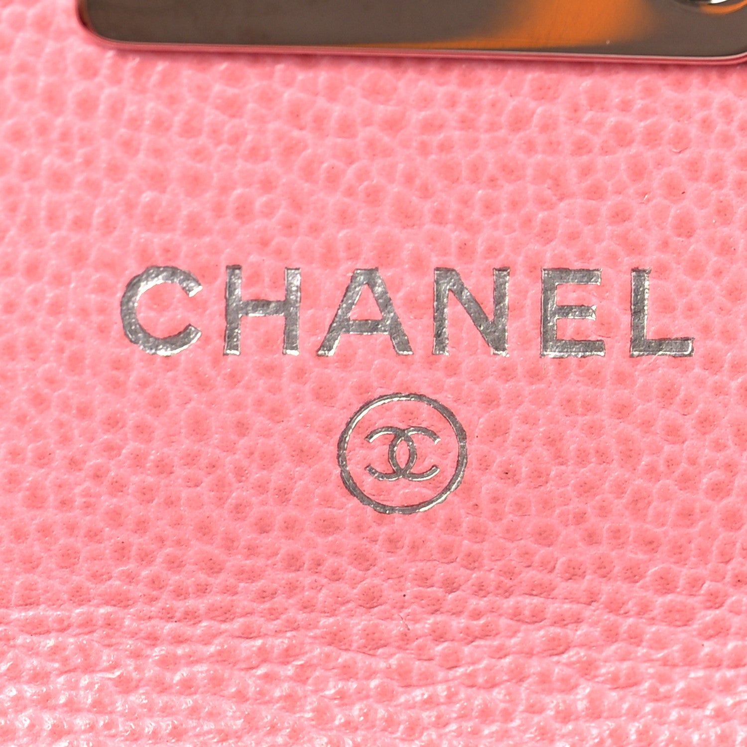 Chanel Caviar Quilted CC Box Flap Card Holder Pink 6 of 11