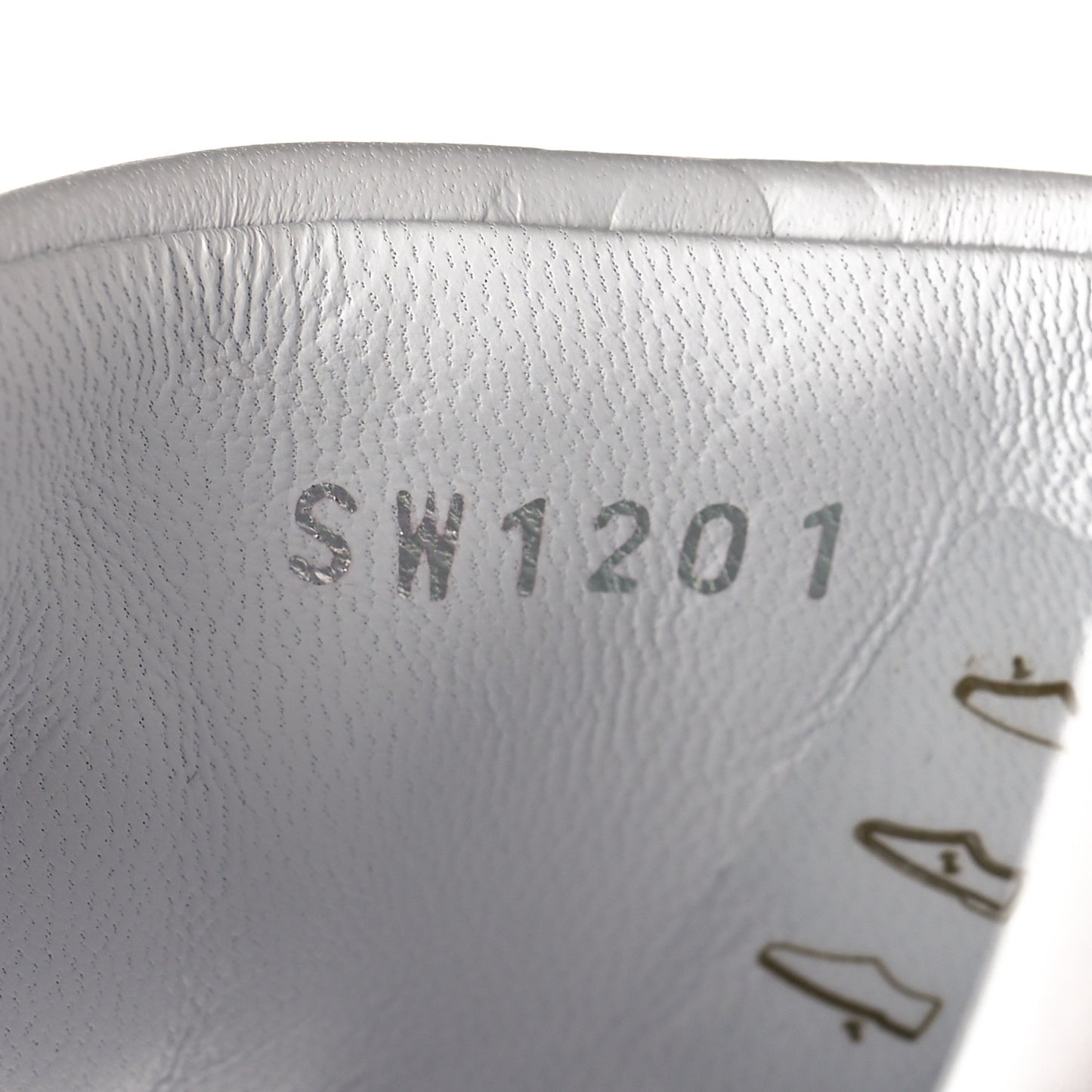 Lambskin Embossed Monogram Revival Mid Heel Mules 38.5 White