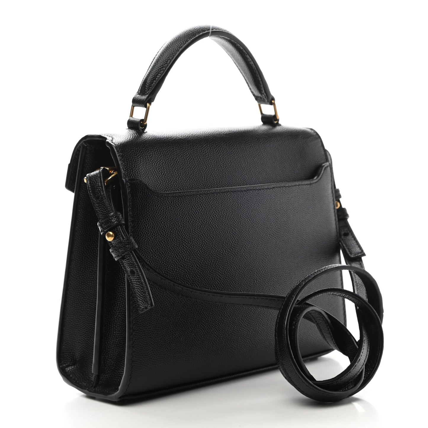 Grain de Poudre Mini Classic Monogram Cassandra Top Handle Black