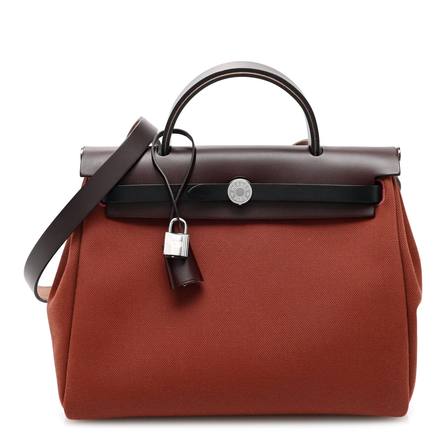 Military Toile Vache Hunter Tri-Color Herbag Zip Retourne 31 PM Rouge H Ebene Black