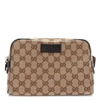 Gucci Monogram Belt Bag Dark Brown 1 of 10