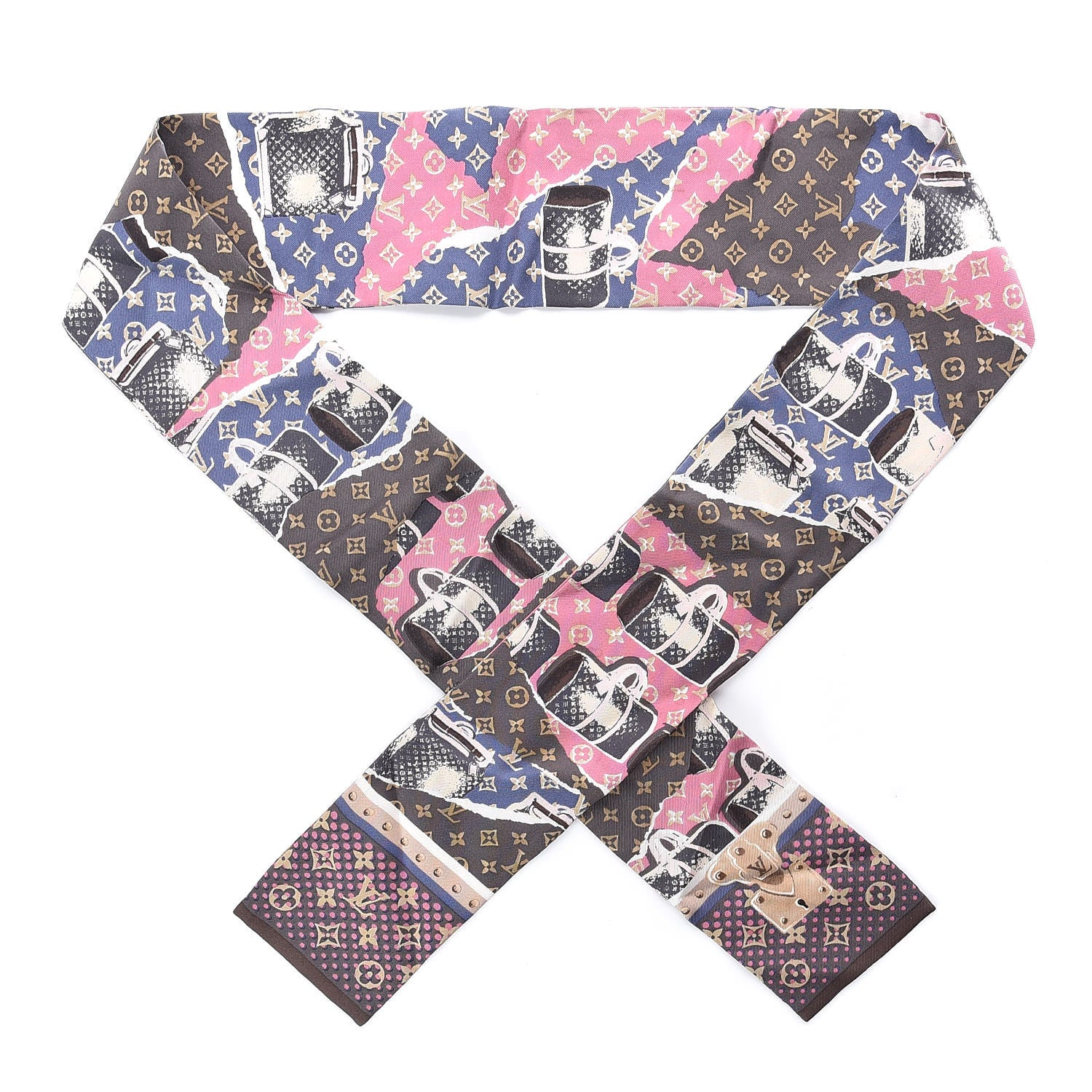 Louis Vuitton Silk Monogram Voyage Bandeau 1 of 5