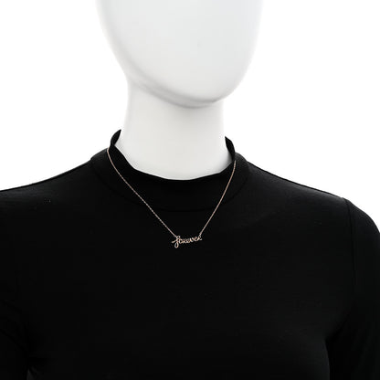 Tiffany 18K Rose Gold Paloma's Graffiti Forever Pendant Necklace 2 of 6