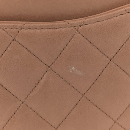 Chanel Lambskin Quilted Medium Double Flap Brown 12 of 14