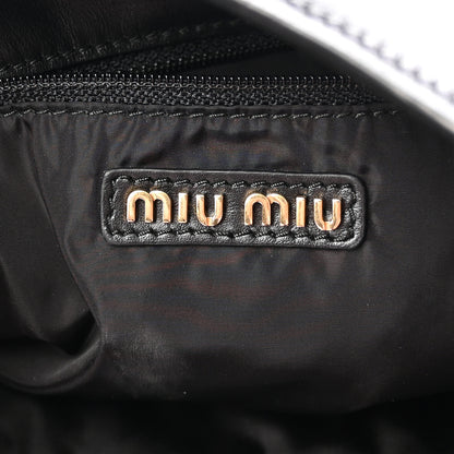 Miu Miu Soft Calf Softy Hobo Bag Black 6 of 10