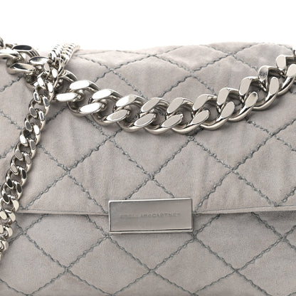 Stella McCartney Shaggy Deer Quilted Small Beckett Chain Shoulder Bag Grey 8 of 13