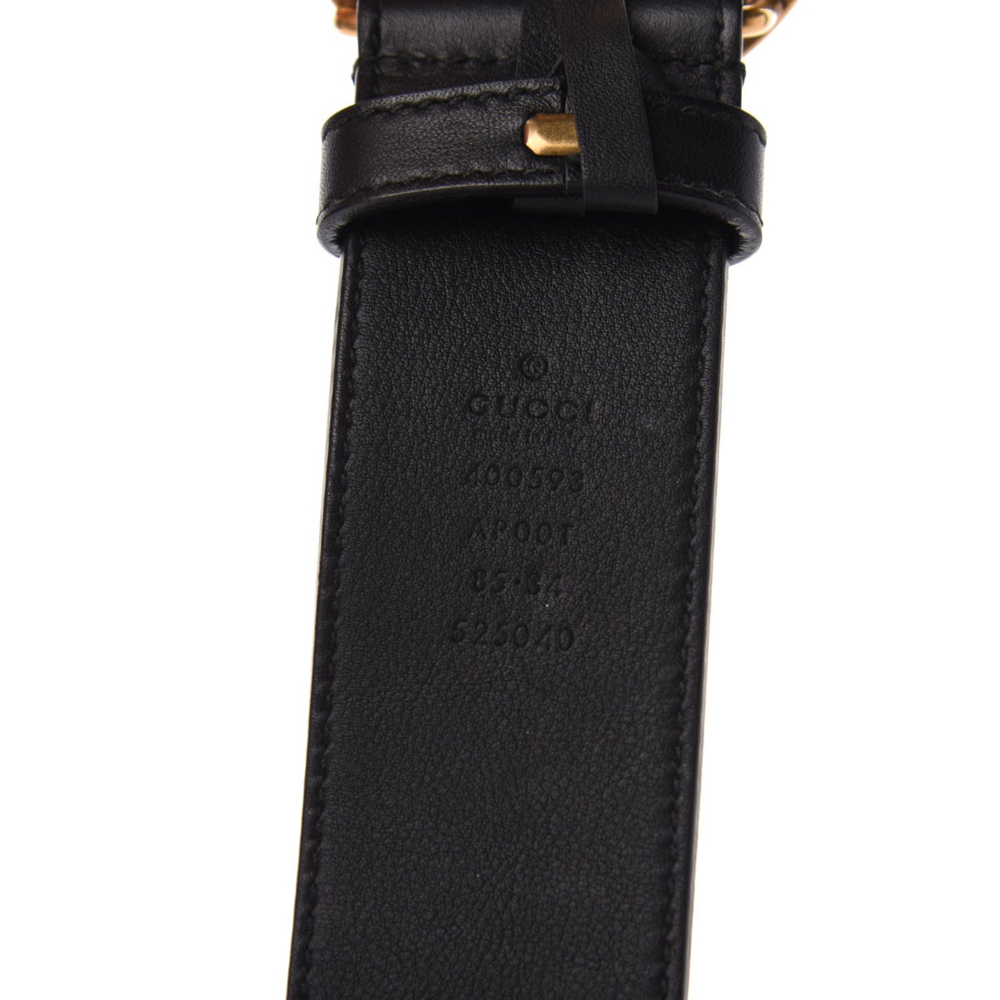Calfskin Double G 40mm Belt 85 34 Black