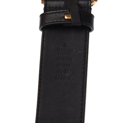 Gucci Calfskin Double G 40mm Belt 85 34 Black 3 of 6