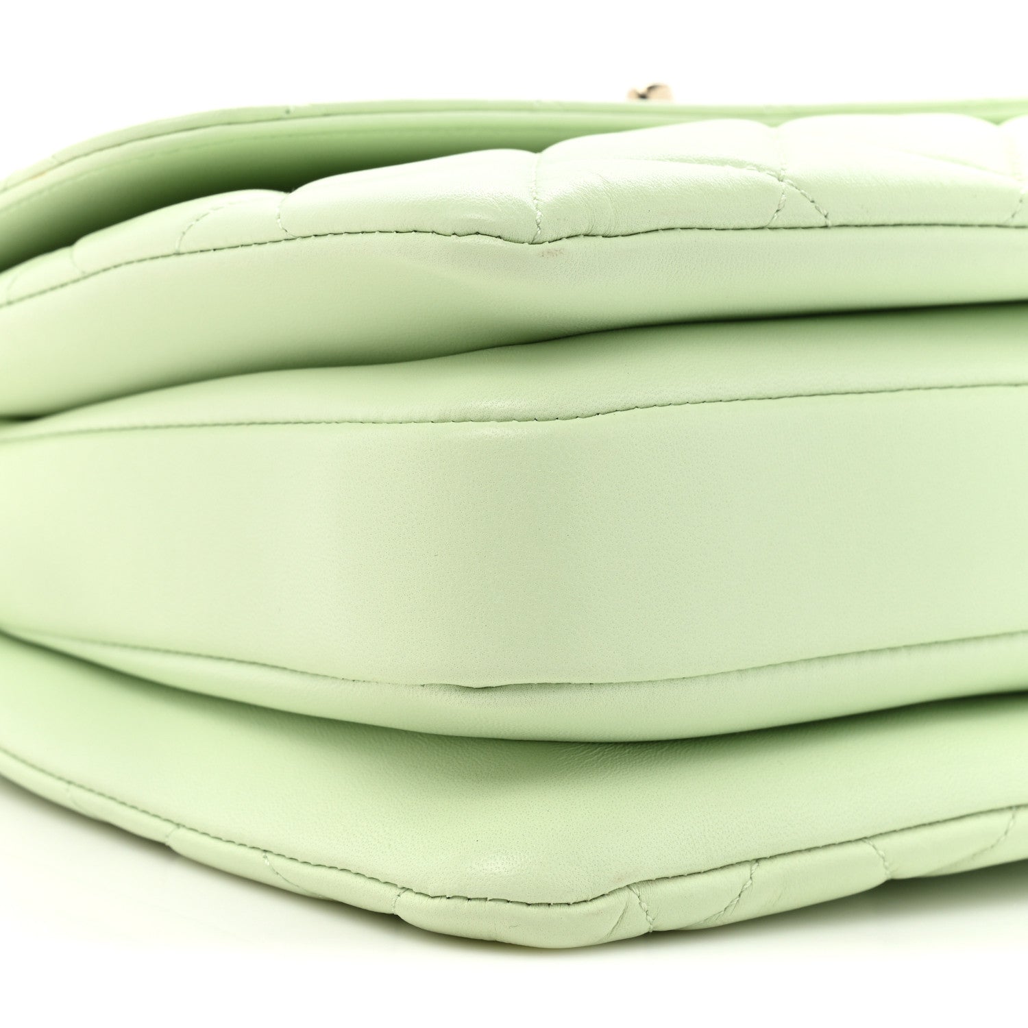 Chanel Lambskin Quilted Small Trendy CC Flap Dual Handle Bag Light Green 11 of 17