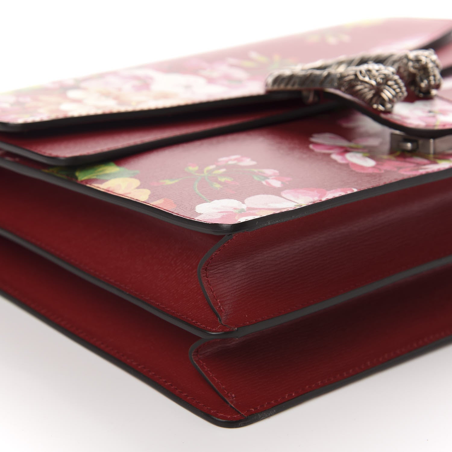 Gucci Calfskin Blooms Print Medium Dionysus Shoulder Bag Romantic Cherry Multicolor 6 of 10