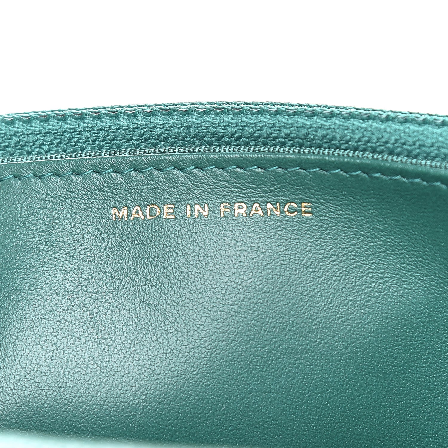 Chanel Metallic Caviar Quilted Wallet On Chain WOC Green 7 of 11