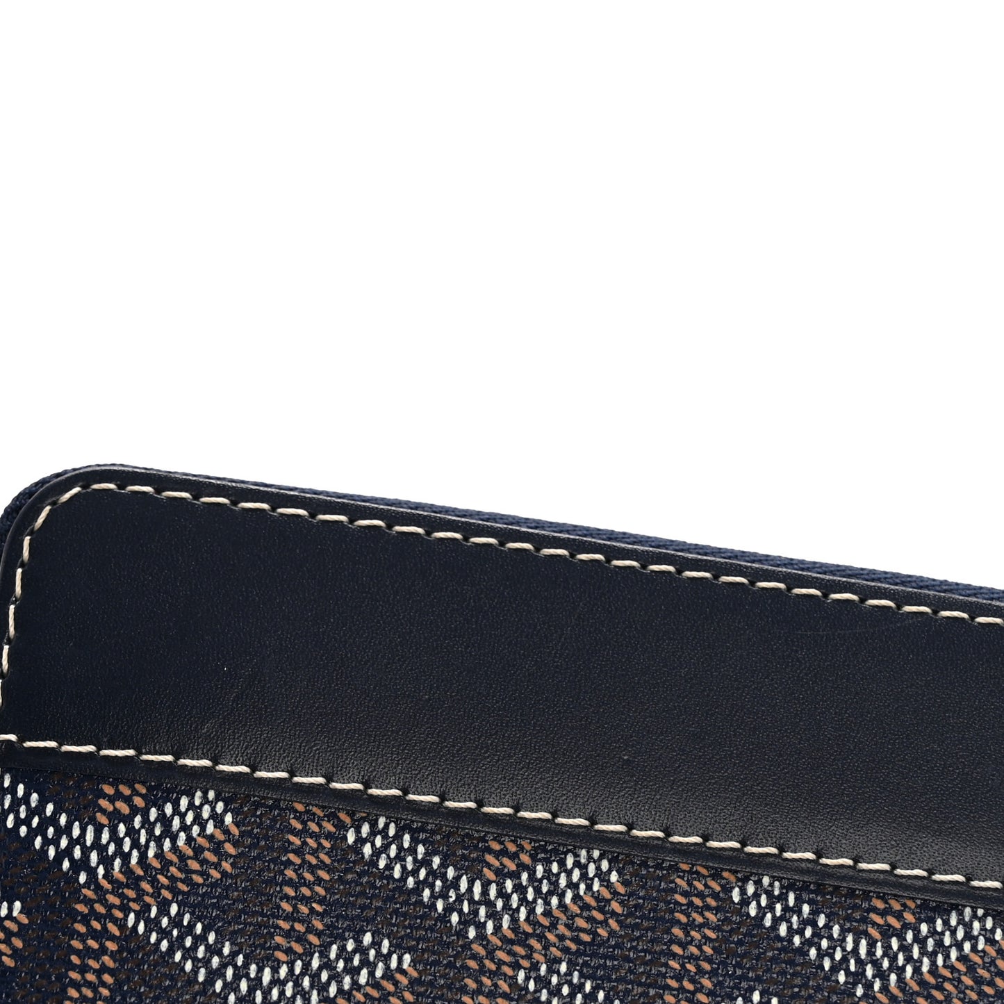 Goyardine Matignon Zip Around GM Wallet Navy