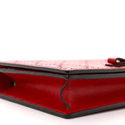 Gucci Guccissima Signature Bowy Chain Wallet Hibiscus Red 8 of 10