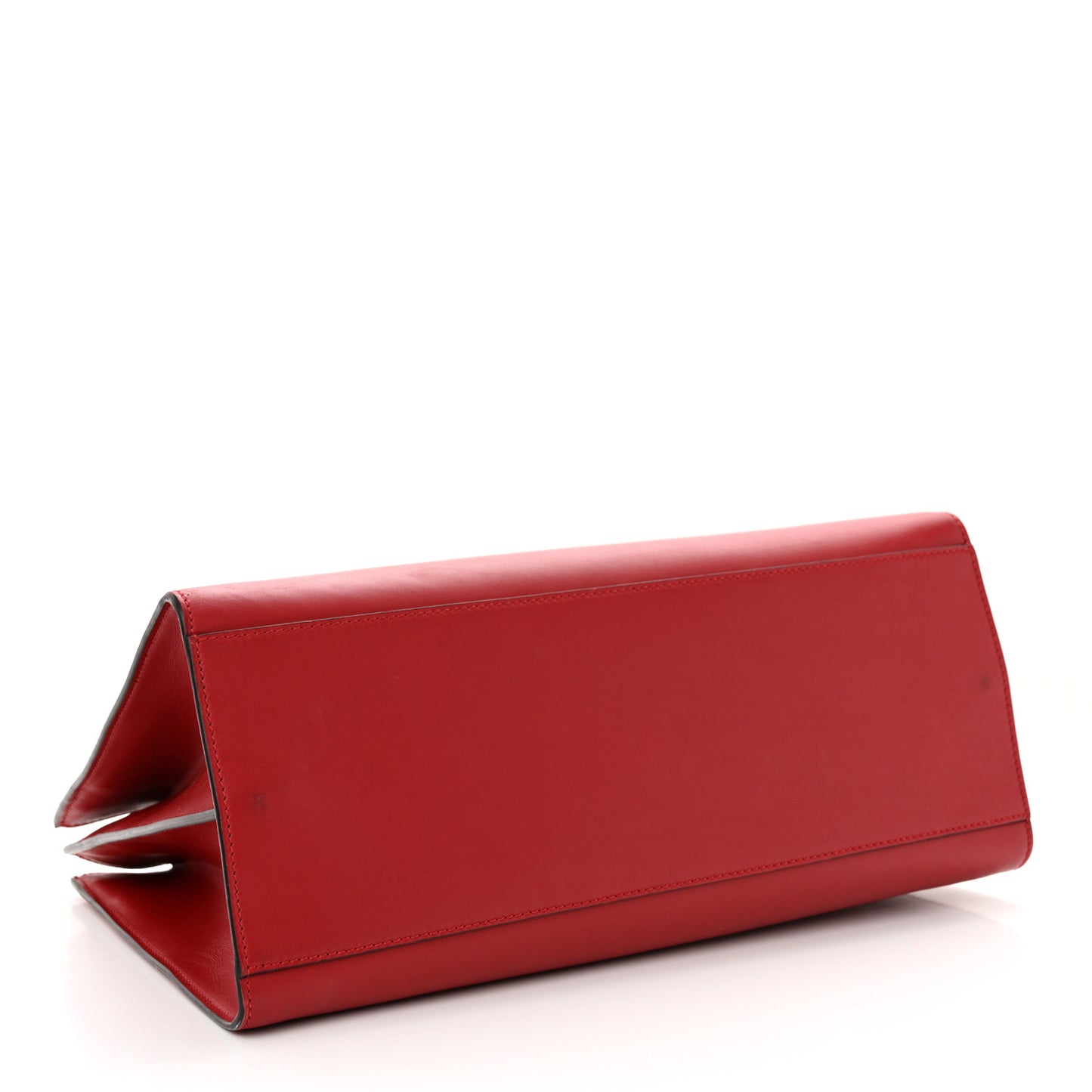 Nappa Bamboo Web Medium Nymphaea Top Handle Bag Hibiscus Red