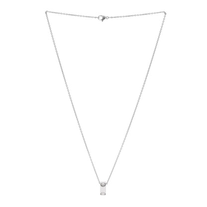 Louis Vuitton 18K White Gold Empreinte Pendant Necklace 3 of 5