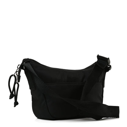 Balenciaga Recycled Sport Nylon Logo Embroidered Wheel Sling Bag Black White 3 of 12