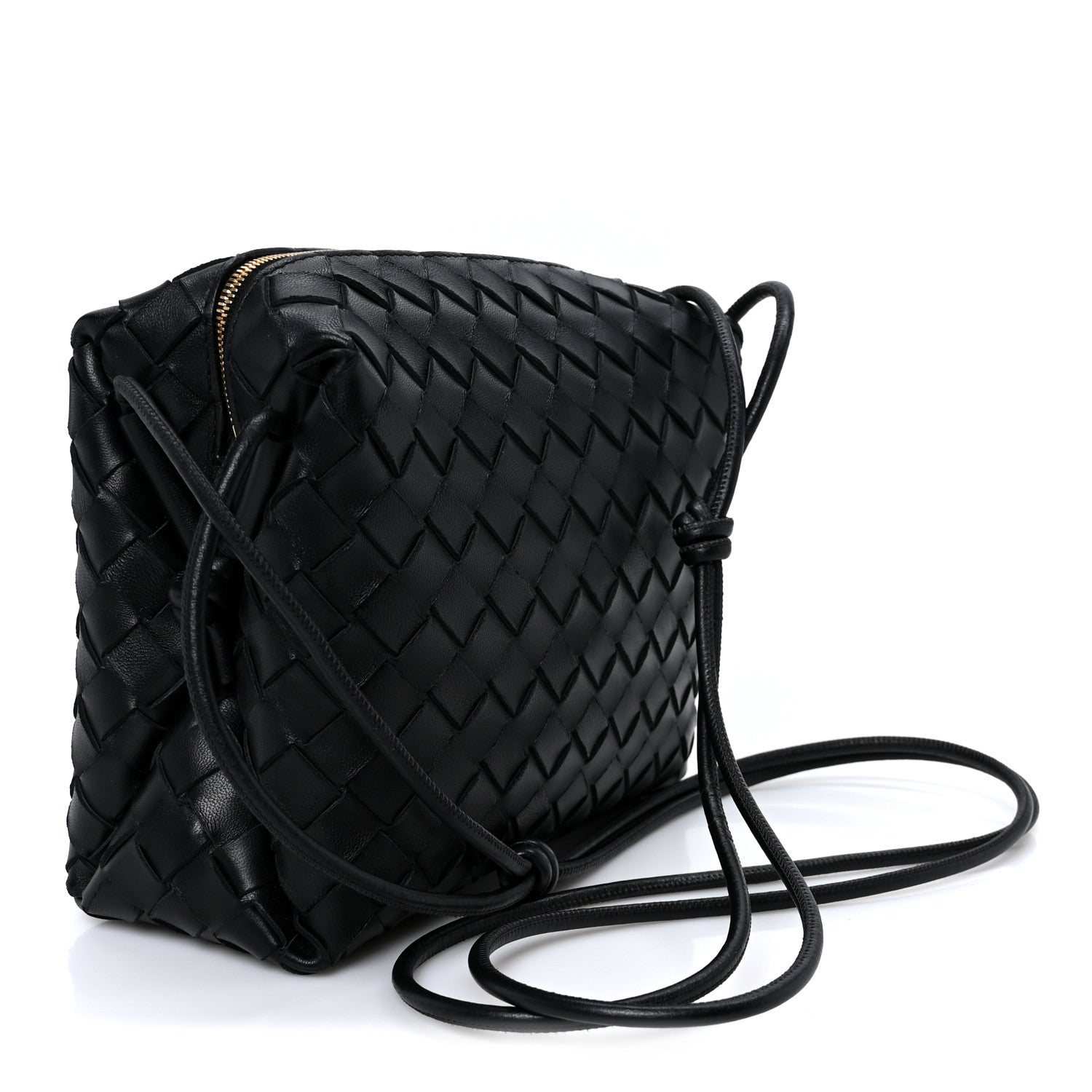Bottega Veneta Nappa Intrecciato Small Loop Camera Bag Black 3 of 9