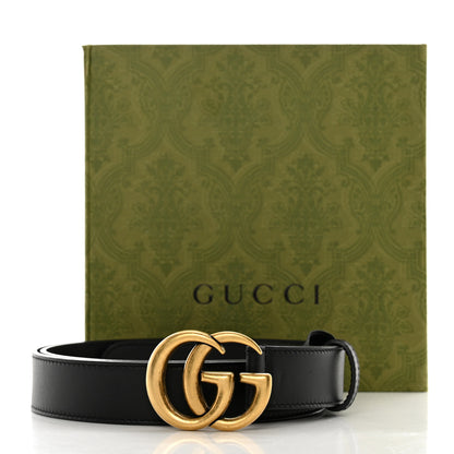 Gucci Calfskin Double G 30mm Belt 100 40 Black 7 of 7