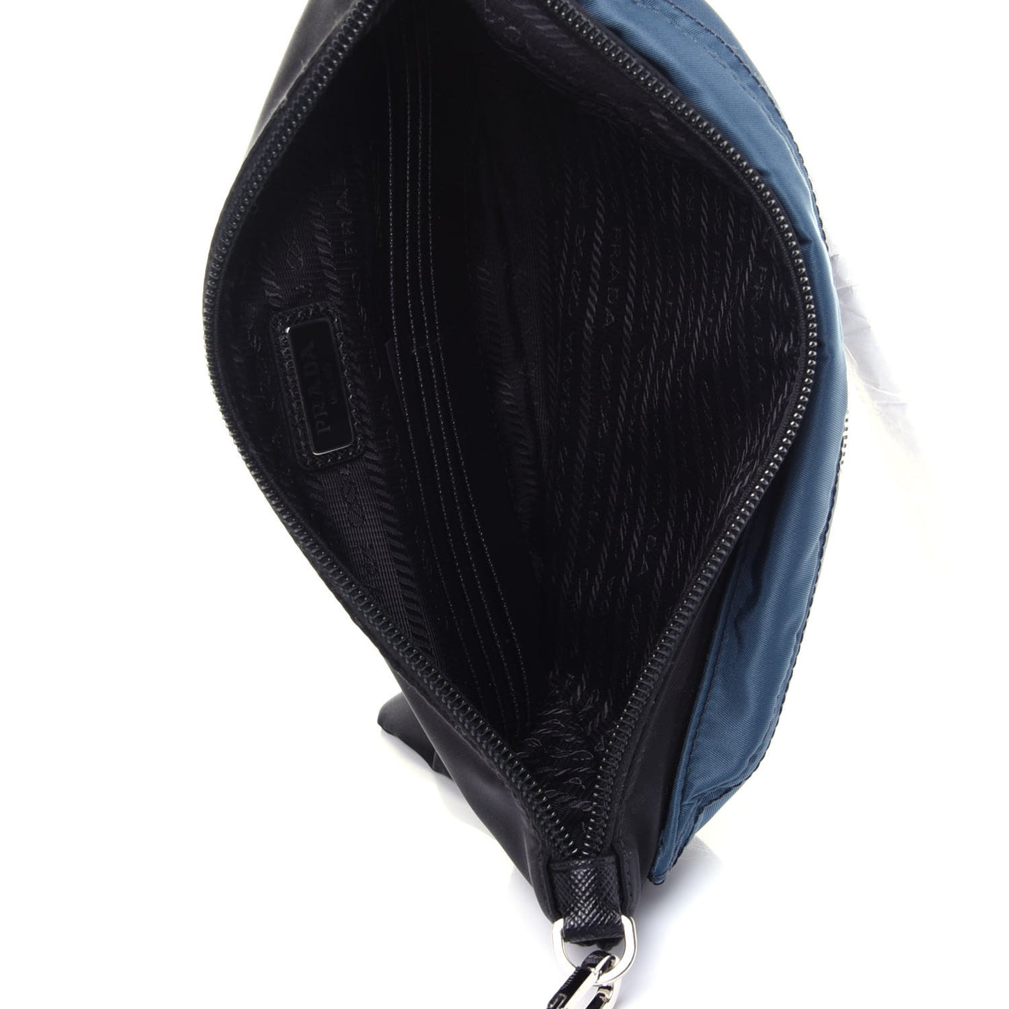 Tessuto Nylon Saffiano Patch Camouflage Pouch Blue Grey Black