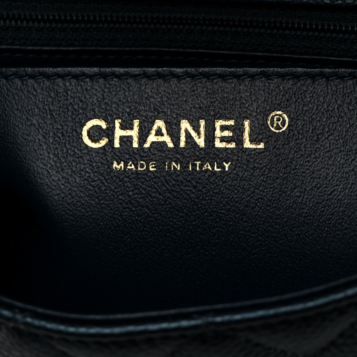 Chanel Iridescent Caviar Quilted Mini Rectangular Flap Dark Blue 6 of 10