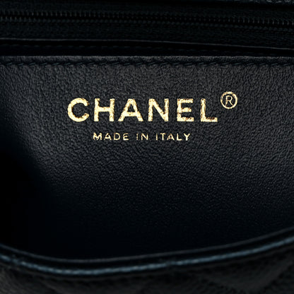 Chanel Iridescent Caviar Quilted Mini Rectangular Flap Dark Blue 6 of 10