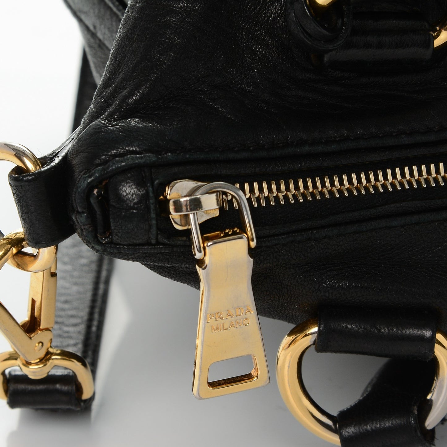 Soft Calf Shoulder Bag Nero Black