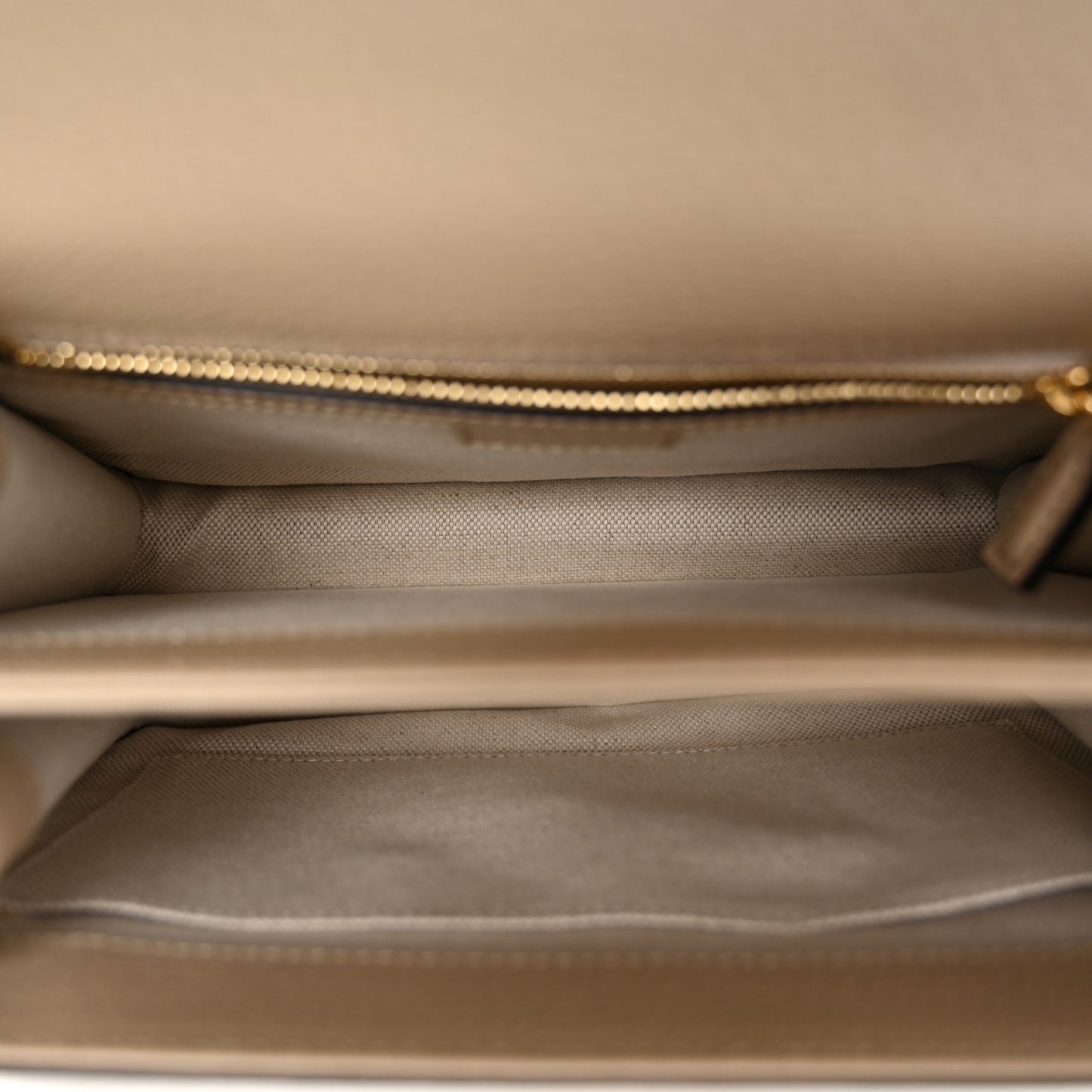 GG Supreme Monogram Textured Dollar Calfskin Web Small Ophidia Padlock Top Handle Bag Beige Mystic White Oatmeal
