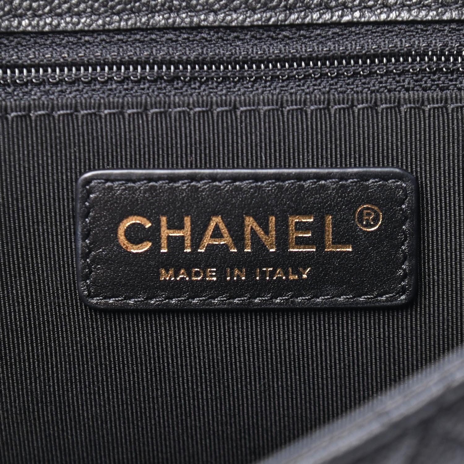 Chanel Calfskin Caviar Quilted Flap Black 6 of 9