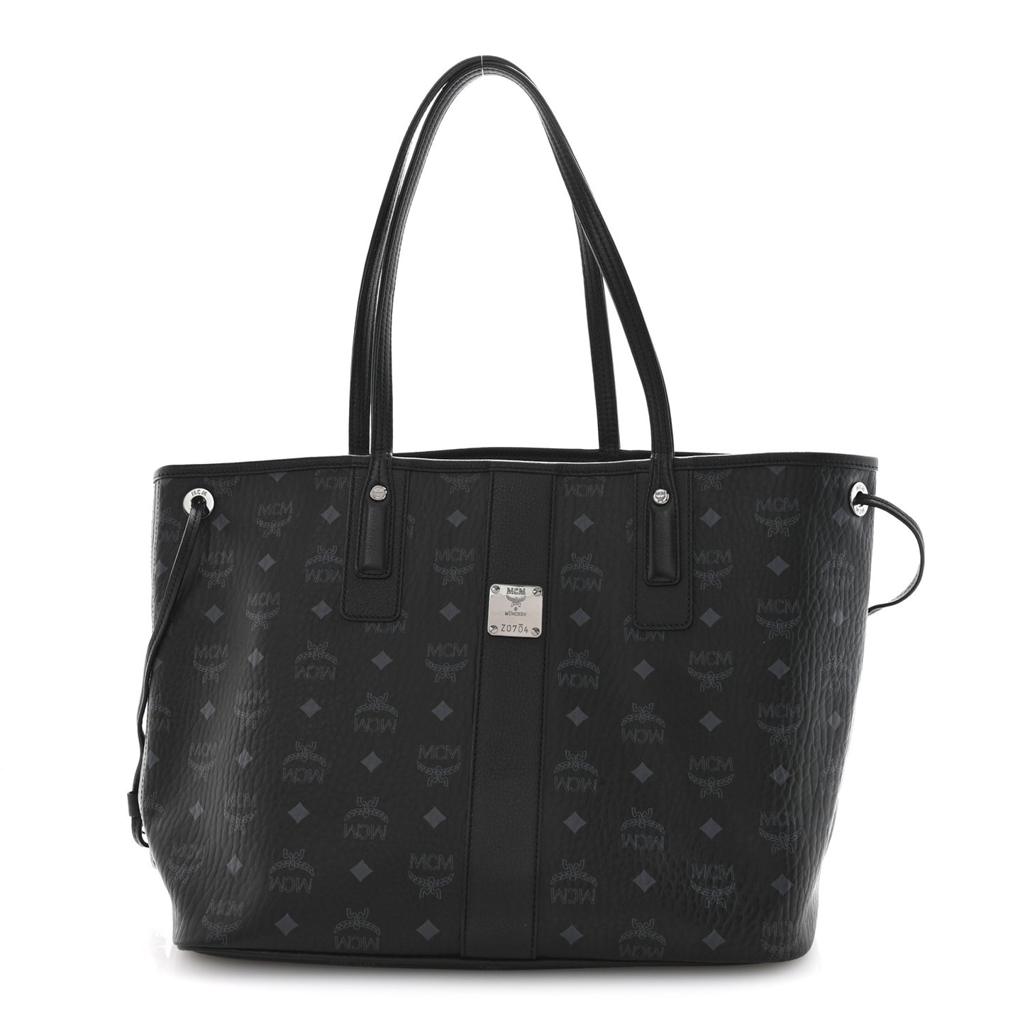 Visetos Medium Liz Reversible Shopper Tote Black