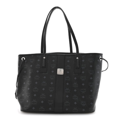MCM Visetos Medium Liz Reversible Shopper Tote Black 1 of 16