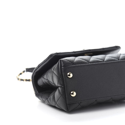 Chanel Caviar Quilted Extra Mini Coco Handle Flap Black 8 of 10