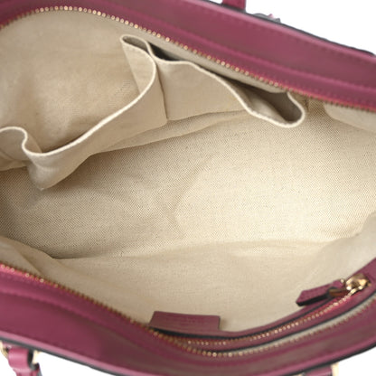 Gucci Guccissima Small Bree Zippered Tote Peonia Flower 5 of 9