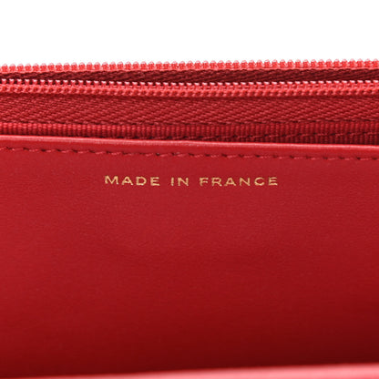 Chanel Caviar Quilted Wallet On Chain WOC Red 7 of 11