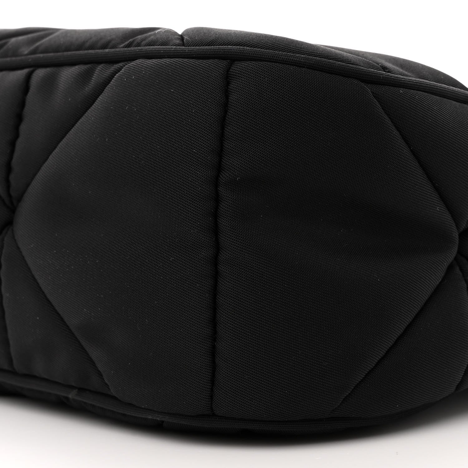 Prada Re-Nylon Triangle Padded Patchwork Shoulder Bag Black 10 of 10