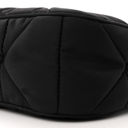 Prada Re-Nylon Triangle Padded Patchwork Shoulder Bag Black 10 of 10